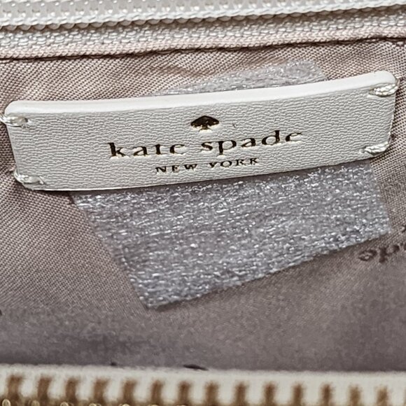 NWOT Kate Spade Quilted Carey in Meringue with matching keychain wallet - Picture 6 of 12